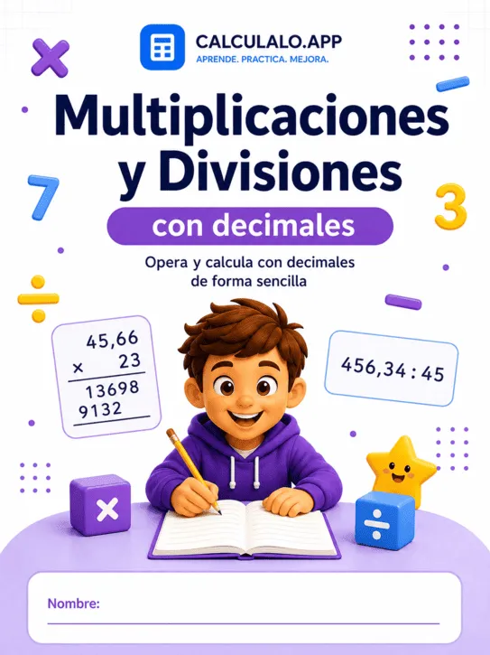 Cuadernillo Decimales: Multiplicaciones y Divisiones — 6º de Primaria